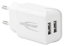 Adapteris Ansmann, Europlug/2 x USB 2.0 Type A Female