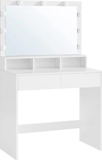 Kosmetinis staliukas Glamour, balta sp., 140 cm x 40 cm x 80 cm