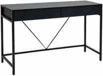 Письменный стол с ящиками Akord Furniture Factory Loft Pure, 124 см x 50 см, 80 см, черный цв.