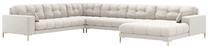Kampinė sofa Micadoni Mamaia Structured, kreminė sp., kairinė, 327 x 256 cm x 75 cm
