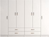 Spinta Kalune Design GRD0801, balta sp., 46.5 cm x 240 cm x 181.8 cm