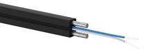 Кабель Alantec OS2 FTTH Flat SM 2J 9/125 LSOH, 1000 м, черный цв.