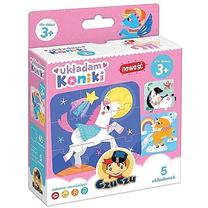 Пазл 5 в 1 CzuCzu Horses 5, 17 см x 13.5 см, 45 шт., многоцветный