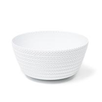 Gėlių vazonas Lamela 787-05, plastikinis, 24 cm x 24 cm, Ø 24 cm, balta sp.