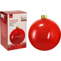Елочное украшение Inflatable Mega Christmas Ball, красный цв., 45 см, abs-пластик