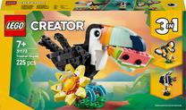 Konstruktorius LEGO® Creator 3in1 Laukiniai gyvūnai: atogrąžų tukanas 31173, 225 vnt.