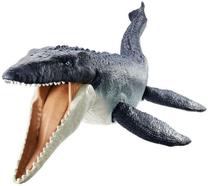 Rotaļlietu figūriņa Mattel Jurassic World Ocean Protector Mosasaurus, 21 cm, pelēka krās.