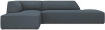 Kampinė sofa Micadoni Home Ruby Modular 4 Seats, mėlyna sp., kairinė, 273 x 180 cm x 69 cm