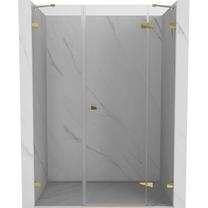 Dušo durys Mexen Lunar Right, 140 cm x 200 cm, aukso sp./grūdintas