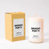 Свеча, ароматическая Govalis Brindo por ti, 90 - 110 час, 500 г, прозрачный цв./белый цв.