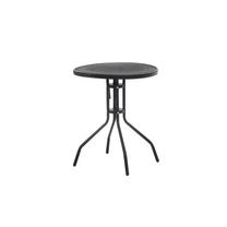Lauko stalas 4Living Linda, juoda sp., 60 cm x 60 cm x 70 cm