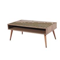 Kavos staliukas Kalune Design Viva 120, ruda sp., 60 cm x 110 cm x 45 cm