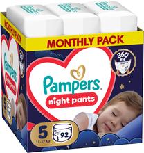 Sauskelnės nakčiai Pampers Night, 5 dydis, 11 - 17 kg, 92 vnt.