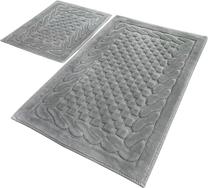 Комплект ковриков для ванны Foutastic 359CHL4317, серый цв., 100 см x 60 см