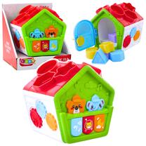 Formelių rūšiuoklė, namas Music Fun, 12 cm, įvairių spalvų