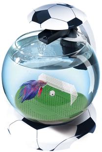 Akvariumas Tetra Cascade Globe Football, balta sp./juoda sp., su įranga, 6.8 l