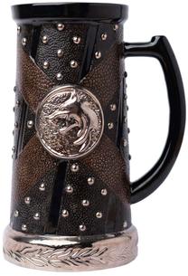 Krūzīte Grupo Erik Jarra The Witcher, brūna krās./sudraba krās., 750 ml
