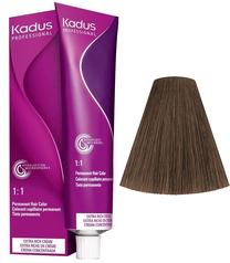 Matu krāsa Kadus Professional Permanent Color, light brunette brown ash krās., 5/71, 60 ml
