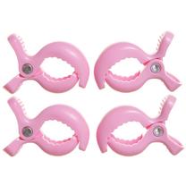 Зажим для коляски Dreambaby Stroller Clips, розовый цв.