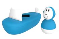 Набор игрушек для купания Matchstick Monkey Bathtime Boat Set 4010401-0468, синий цв.