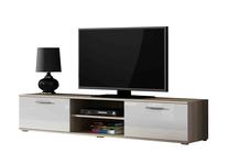 TV staliukas Cama Meble Soho 180, ąžuolo/balta, 180 cm x 43 cm x 37 cm