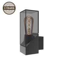 Õue seinavalgusti Domoletti Cage WG-08-GR, 23W, E27, IP54, hall v., 13.5 cm x 25 cm