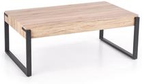 Kavos staliukas Capri, juoda sp./rusva sp., 64 cm x 110 cm x 42 cm