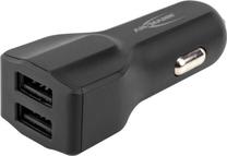 Automobilinis įkroviklis Ansmann, 2 x USB, juoda sp.