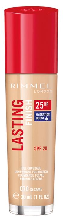 Skystas makiažo pagrindas Rimmel London Lasting Finish 25h With Hydration Boost 70, 70 sesame, 30 ml