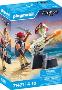Figūrėlė Playmobil Pirates Cannon Master 71421, 20 vnt., įvairių spalvų