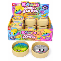Sensorinis spaudomas žaislas, rinkinys Kawaii Bao Bun, (spalva/dizainas parenkami atsitiktine tvarka), 2 vnt.