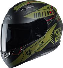 Motociklininko šalmas Hjc CS15 Tarex, L, juoda sp./žalia sp.