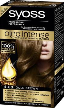 Matu krāsa Syoss Oleo Intense, gold brown krās., Gold Brown 4-60, 50 ml