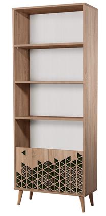 Pastatoma lentyna Kalune Design Booki 121, sonoma ąžuolo sp., 198 cm x 40 cm x 75 cm