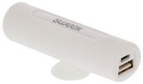 Nešiojamas įkroviklis (Power bank) Sweex, 2500 mAh, balta sp.