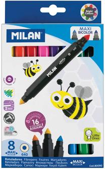 Flomasteriai Milan, vienpusiai, 8 vnt.