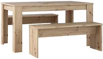 Stalas Forte Artisan, ąžuolo sp., 140 cm x 90 cm x 74.7 cm