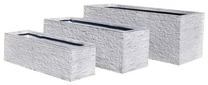 Gėlių vazonas LT23916-3S, keramika, 80 cm x 30 cm, Ø 80 cm, pilka sp.