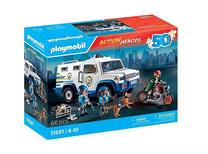 Konstruktorius Playmobil Action Heroes Policijos Pinigų Transporteris 71597