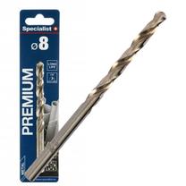 Metalo grąžtas Specialist+ Premium, medienai/metalas/plastikas, cilindrinis, 8 mm x 11.7 cm