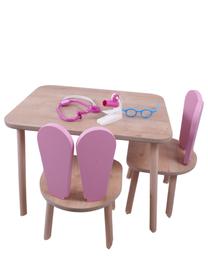 Vaikų kambario baldų komplektas Kalune Design Bunny, ruda sp./rožinė sp.