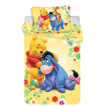 Kūdikių patalynės komplektas Winnie The Pooh, 100 x 135 cm, 40 x 60 cm, geltona sp.