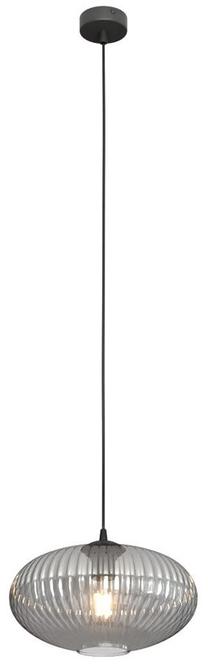Valgusti rippuv Emibig Coco 1377/1, E27, 1 x 15 W, läbipaistev v./grafiit v. / must v., 30 x 30 cm