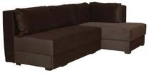 Kampinė sofa Bodzio Judyta, ruda sp., 225 x 155 cm x 77 cm