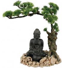 Akvārija dekorācija Zolux Buddha Bonzai, daudzkrāsaina, 14.5 cm