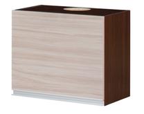 Viršutinė virtuvinė spintelė Bodzio Sandi KS63GT-LA/OR, riešuto sp./smėlio sp., 60 cm x 31 cm x 43 cm