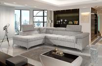 Kampinė sofa Eridano Berlin 01, pilka sp., kairinė, 202 x 275 cm x 90 cm