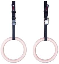 Vingrošanas gredzeni inSPORTline Wooden Gymnastic Rings CF927, 445 cm, 0.28 kg, 2 gab.