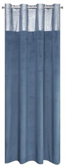 Naktinė užuolaida ZKDE-04, sidabro sp./tamsiai mėlyna sp., 140 cm x 250 cm