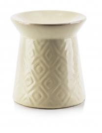 Svečturis Mondex Fragrance oil Fireplace, keramika, Ø 8.3 cm, 9 cm, balta krās.